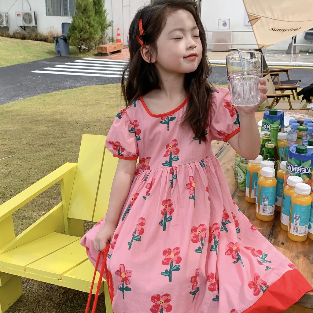 VT86 Size90-130 Set đầm váy bé gái chất đẹp mát Thời trang trẻ Em hàng quảng châu