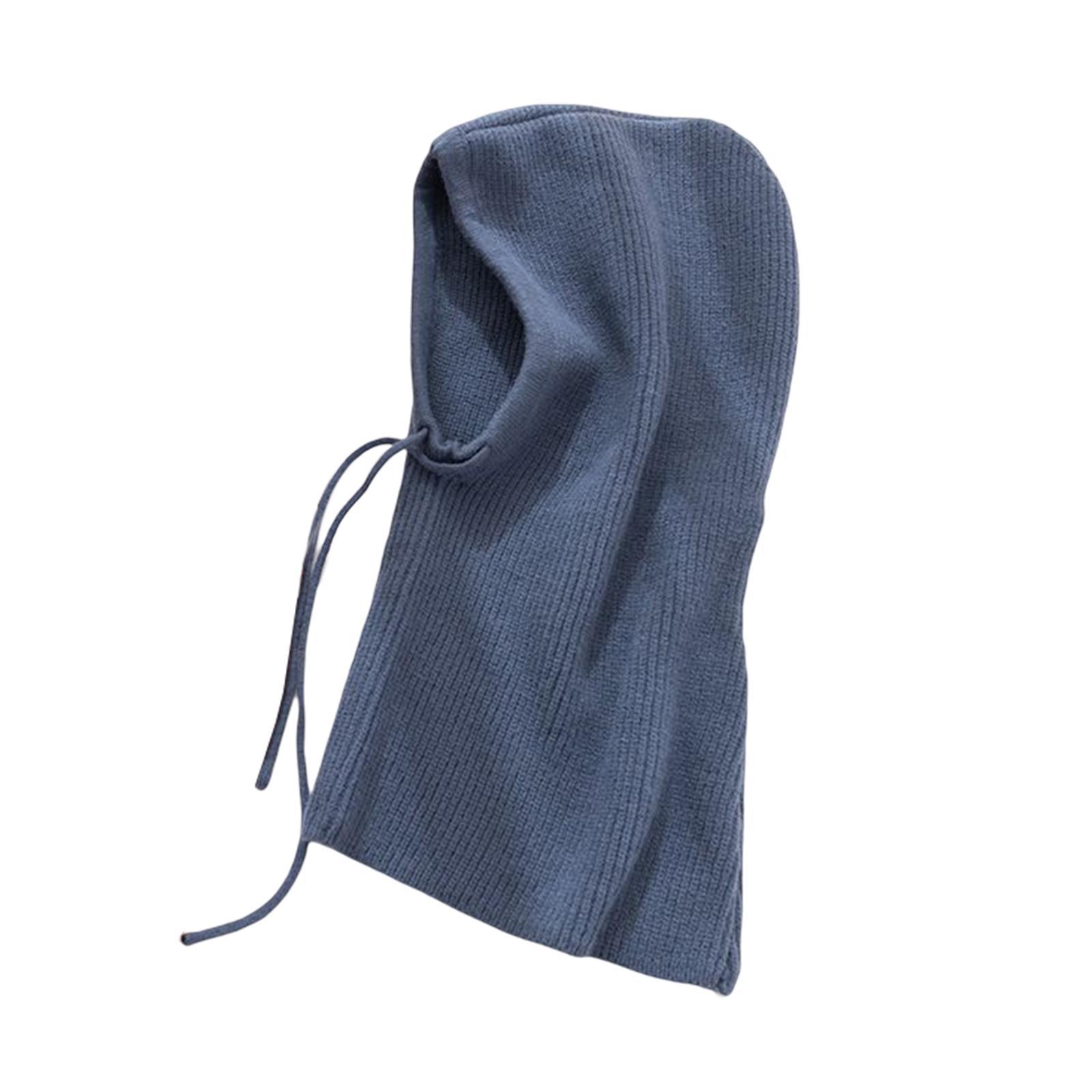 Warm Winter Hats Ski Neck Warmer Cap Outdoor Sports Knitted Hooded Scarf