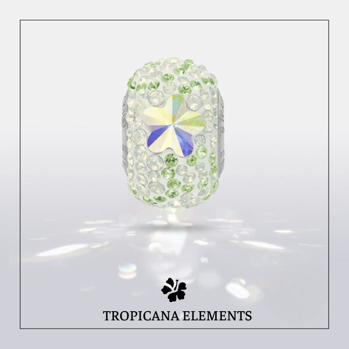 Lắc Tay Tropicana Phối Charm Swarovski Ngôi Sao Ngọc Thạch