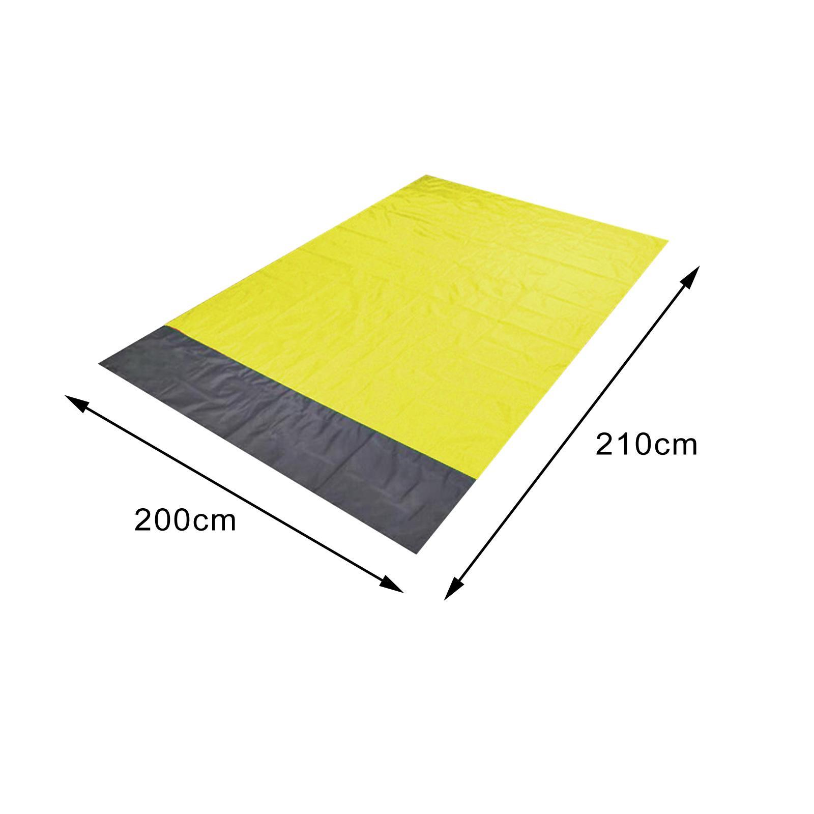 Pocket Picnic Blanket 210x200cm Garden Sheet Large Picnic Mat Compact Portable Rug Beach Mat for Hiking Festival Grass Activities