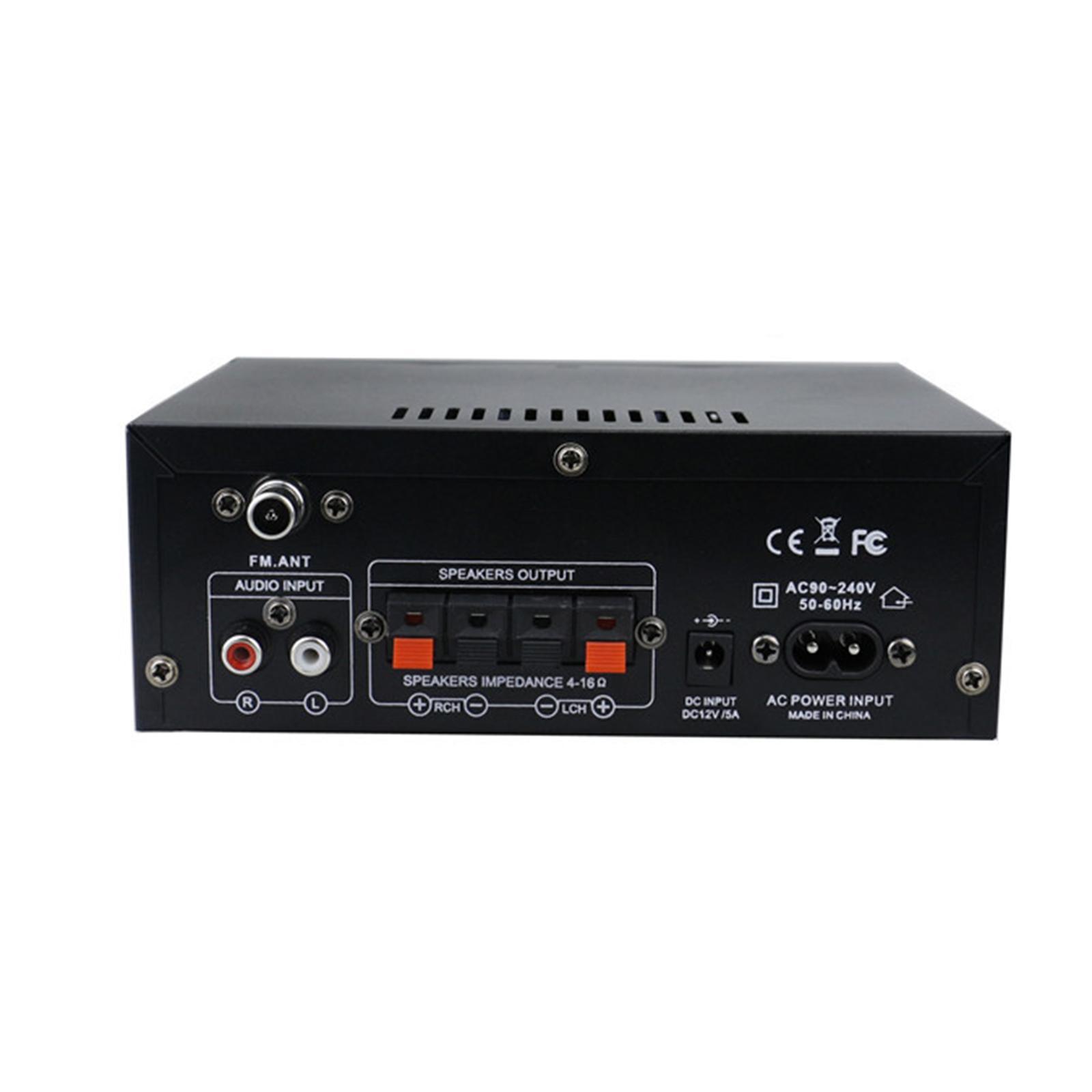 AK45 Audio Power Amplifier with Microphone 2.0 Channel HiFi Stereo Amplifier