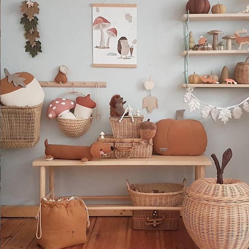 Bí Ngô Hình Ném Gối Trẻ Em Phòng Gối Đệm Trang Trí, Câu Chuyện Cổ Tích Mềm Gối Sofa Đệm