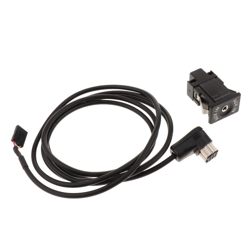 Car USB AUX Switch Socket with Wire Harness Cable Adapter for Pioneer