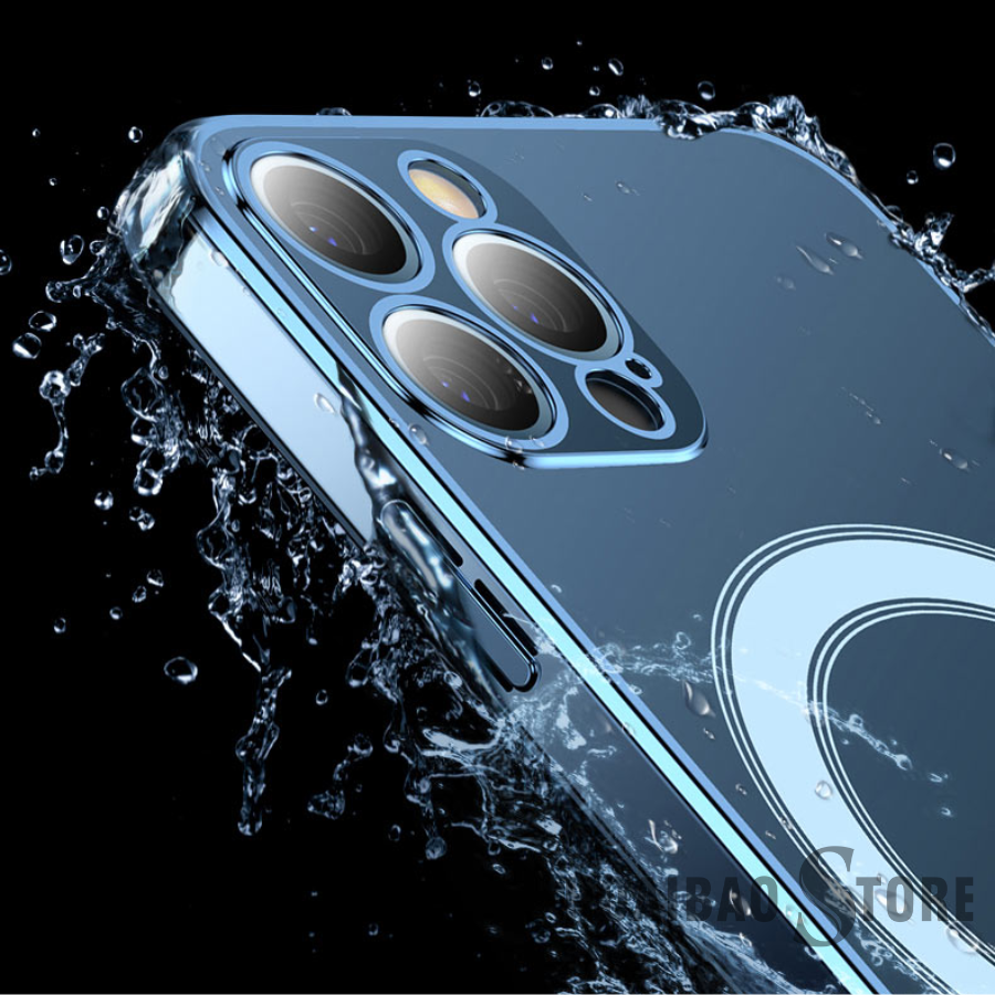 ỐP LƯNG SẠC TỪ TÍNH CHO IPHONE 13/13 PRO/13 PRO MAX/12 PRO MAX MIPOW TEMPERED GLASS TRANSPARENT - Hàng Chính Hãng