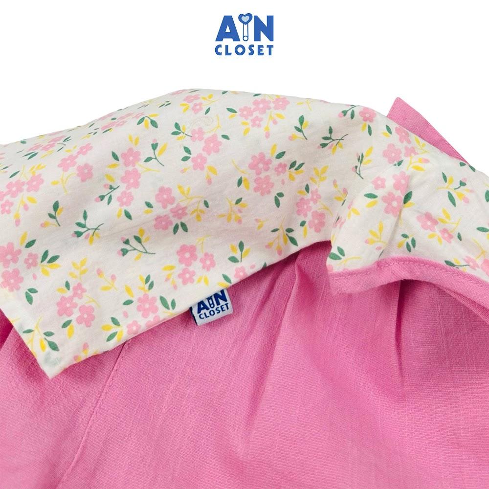 Bộ quần áo Ngắn bé gái họa tiết Lưu Ly Nhí quần hồng cotton - AICDBGTRZPQT - AIN Closet
