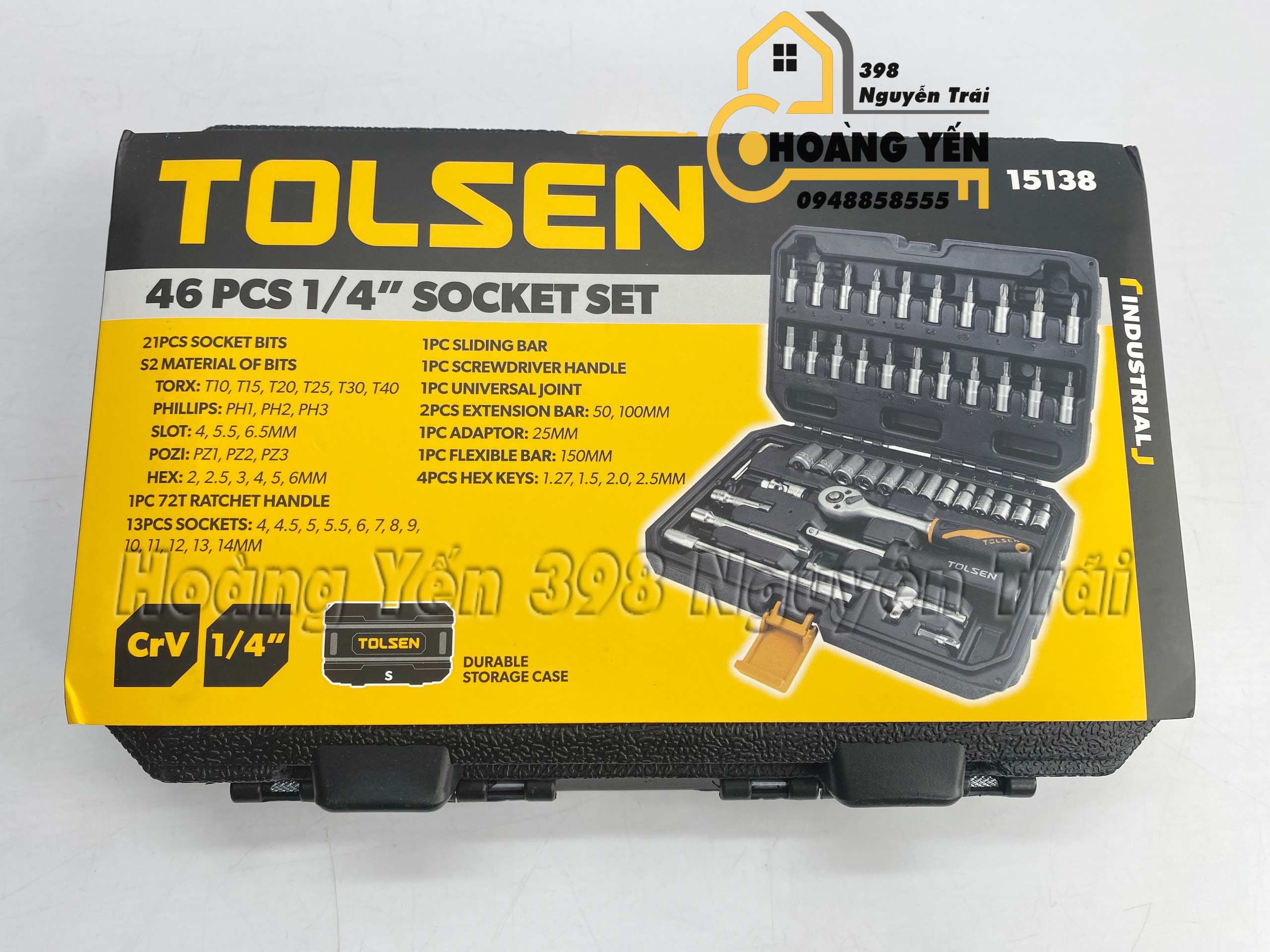 Bộ Típ ¼ Inch Tolsen 15138