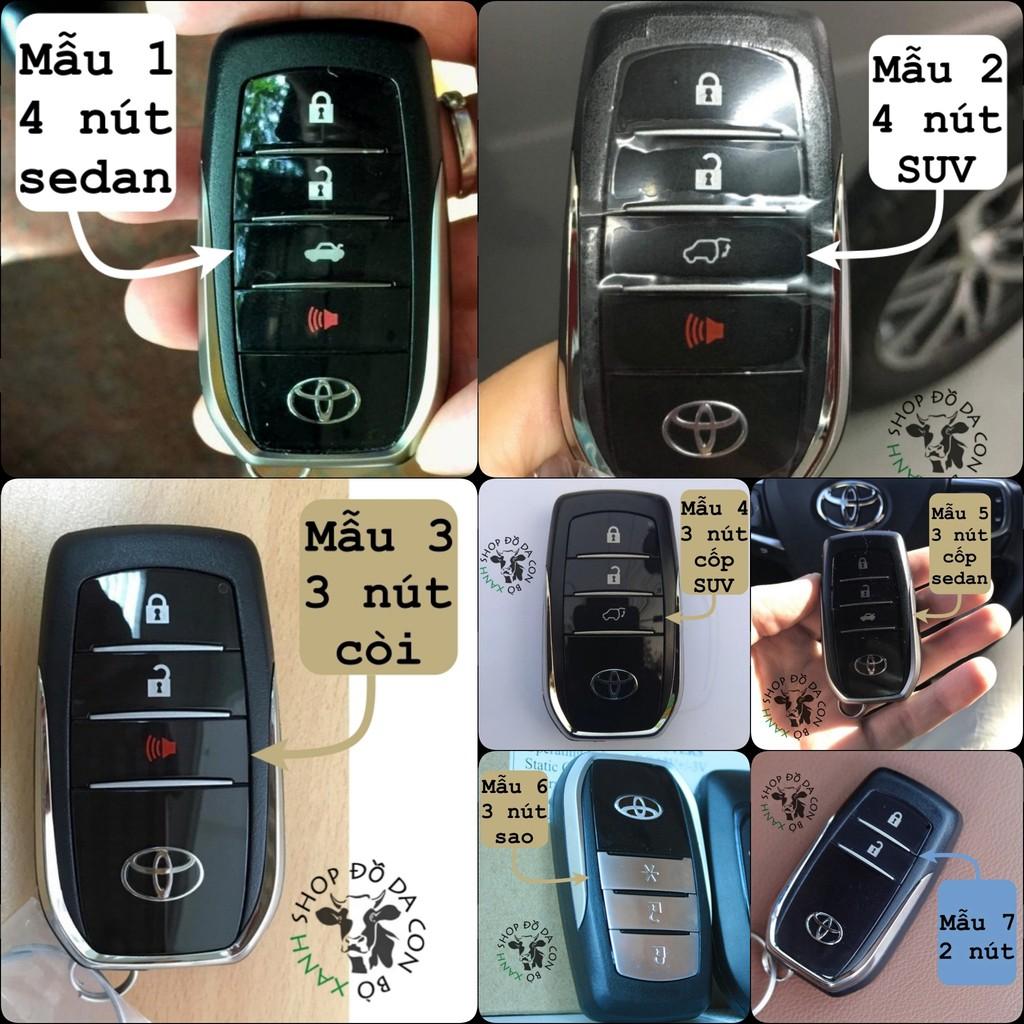 Bao da dành cho chìa khoá toyota Hilux, Innova, Prado, Camry, Fortuner, Rav 4 handmade da thật 009