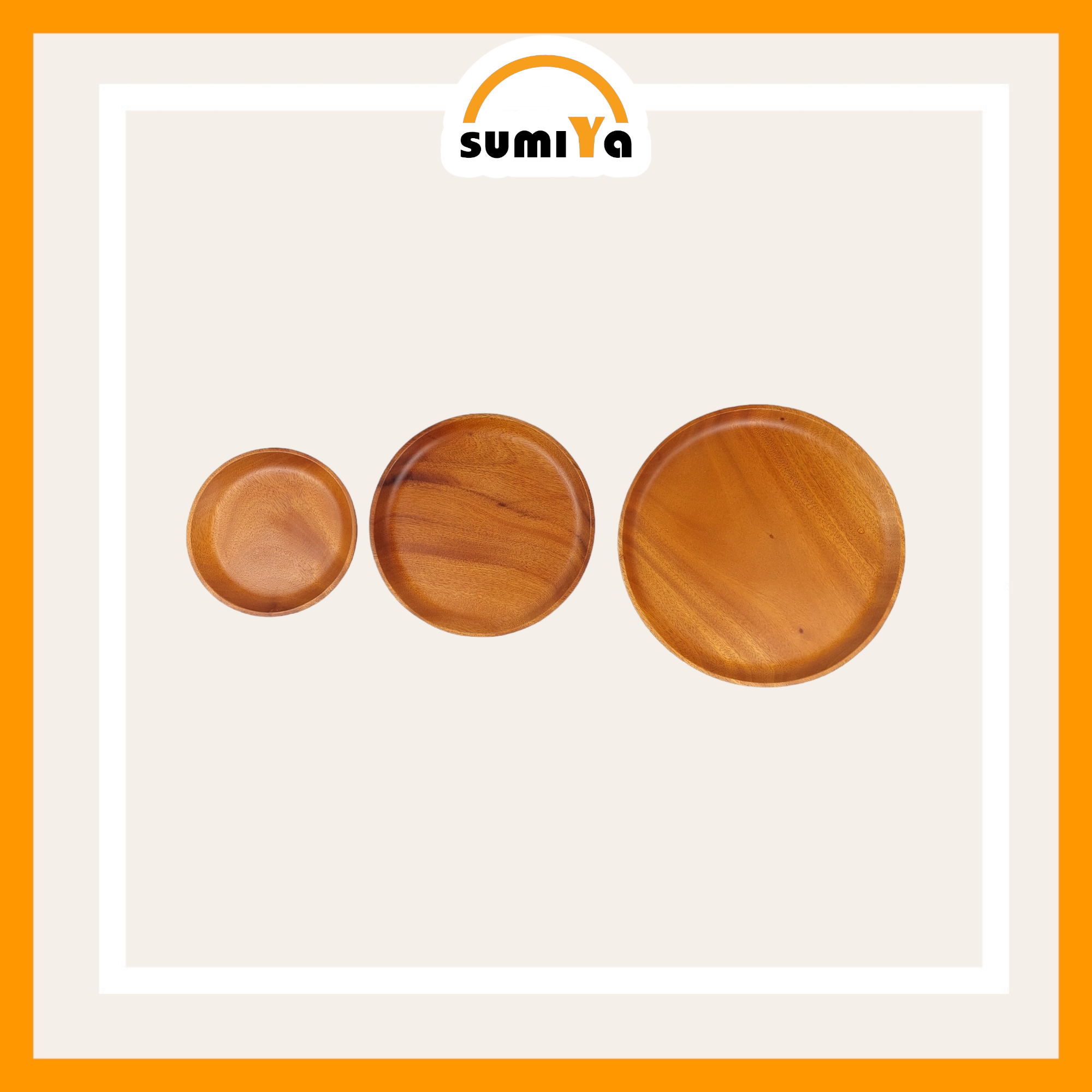 Khay gỗ hình tròn, khay gỗ dùng để trà bánh, decor hoặc làm phụ kiện chụp ảnh