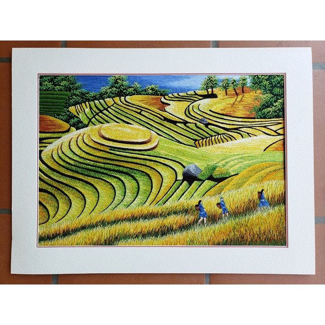 Ruộng bậc thang 02 - pq 364 - 55x70cm