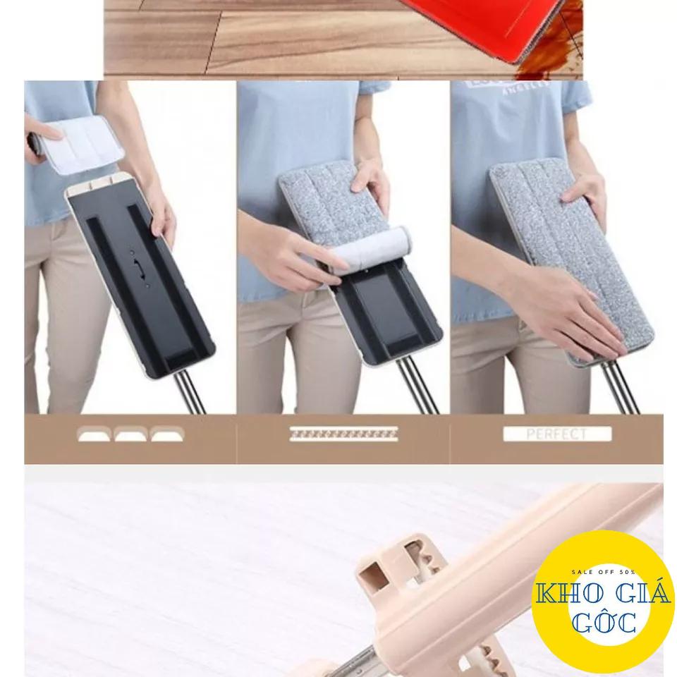 Bông lau nhà thay thế Bông lau miếng lau nhà thay thế cho cây lau nhà tự vắt SIZE 12x32cm Kho Giá Gốc