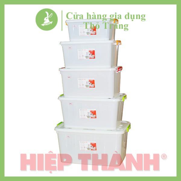 Thùng Nhựa có 4 bánh xe Đa Năng di chuyển dễ dàng (30L - 60L - 80L - 90L - 140L) Đủ Size Lớn Nhỏ Hiệp Thành HI