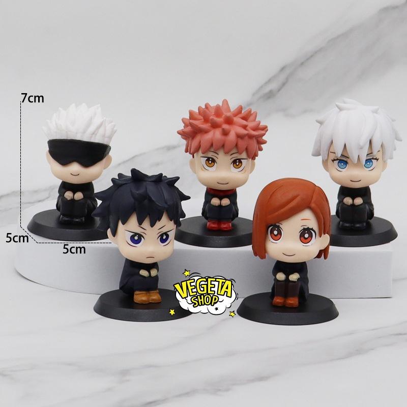 Mô hình Jujutsu Kaisen - Chú thuật hồi chiến - Yuji Itadori Megumi Fushiguro Nobara Kugisaki Satoru Gojo - Cao 7cm