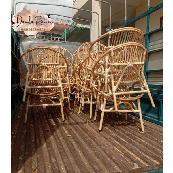 GHẾ SÒ MÂY TRE sơn tự nhiên Docilo Rattan chất lượng cao , cung cấp cho quán cafe nhà hàng khách sạn homestay