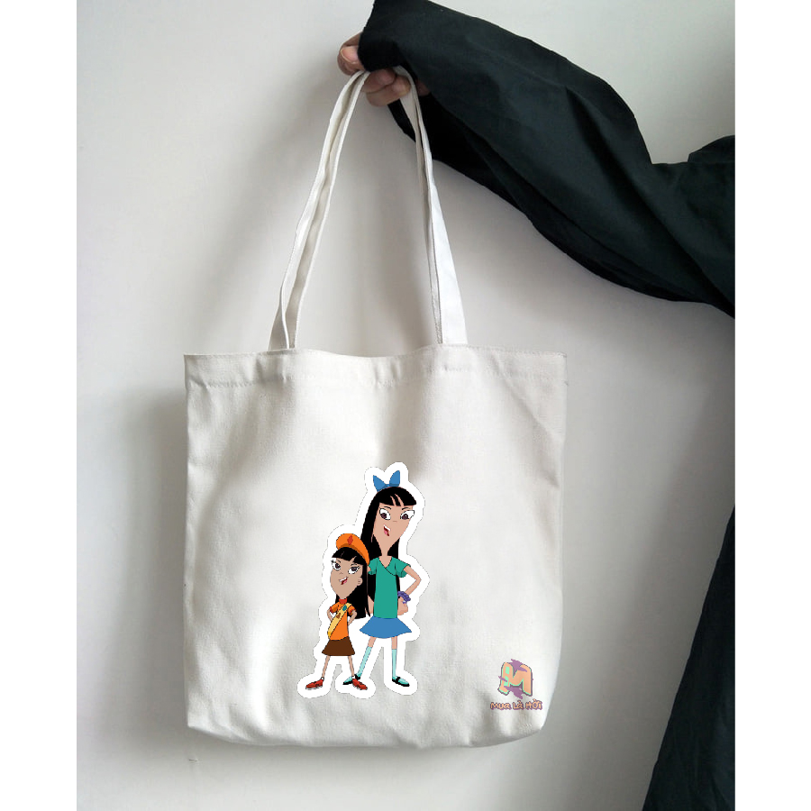 Túi Tote in hình chủ đề Phineas and Ferb