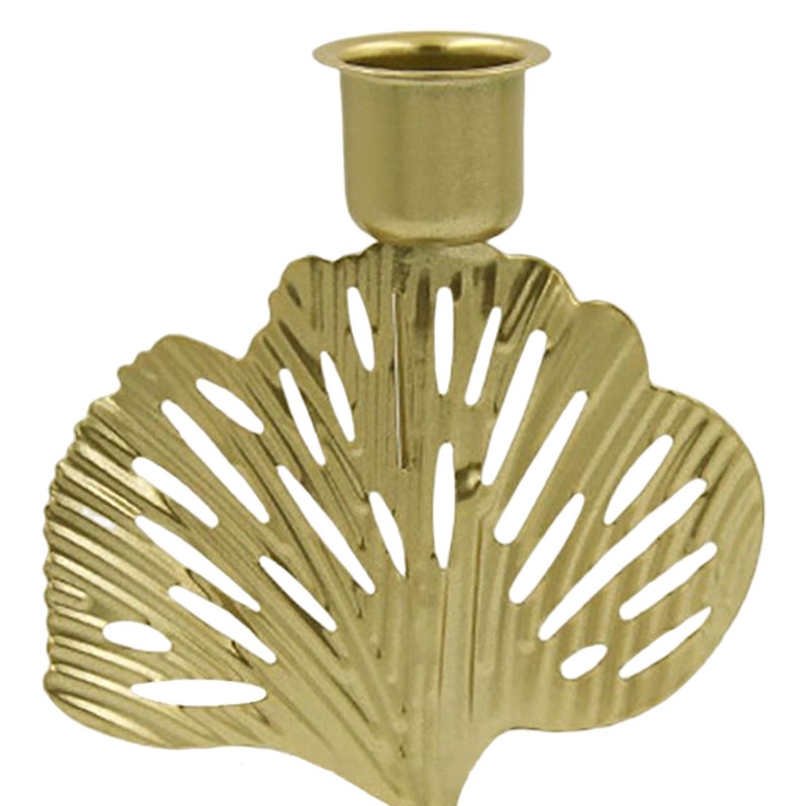 Leaves Decorative Taper Candles Holders Prayer Candles Party Candlestick