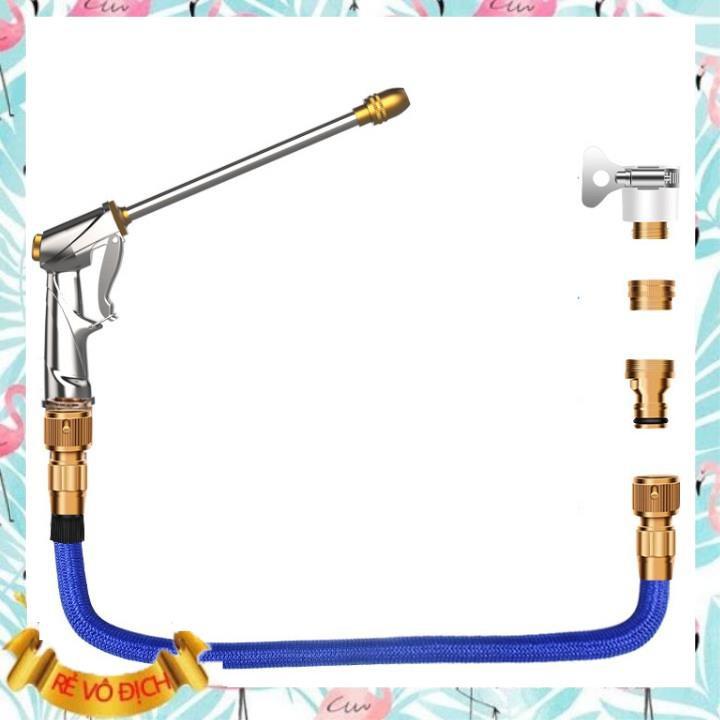 Vòi xịt nước ️️ Bộ dây và vòi xịt tăng áp lực nước rửa xe tưới cây loại 7.5m  206733-2