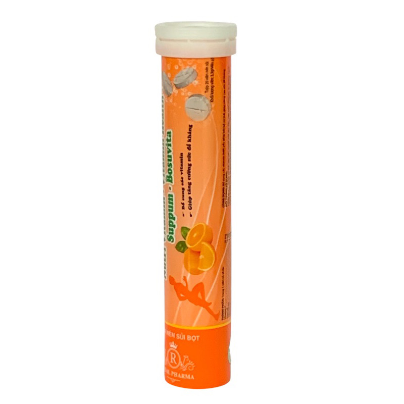 C Sủi NUTRI VITAMIN Hương Cam tăng sức đề kháng -Bổ sung vitamin C, Lisse