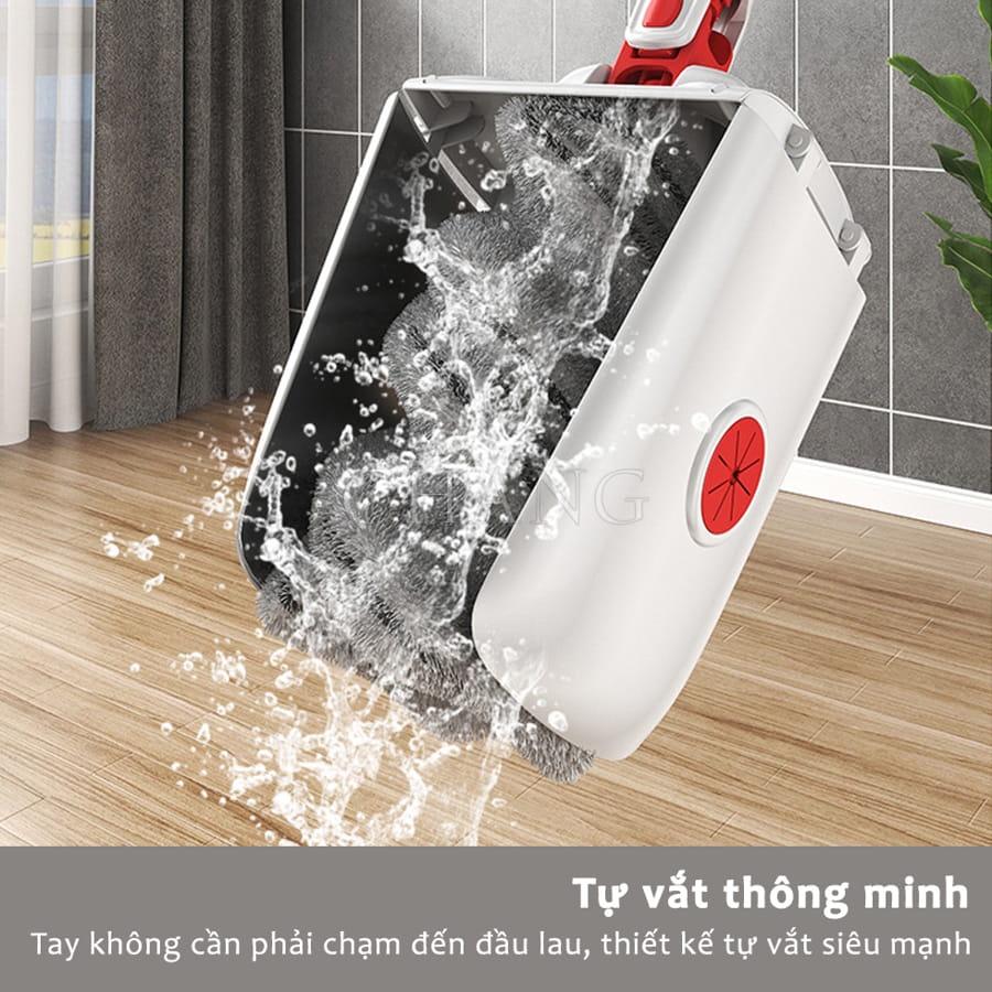 Cây Lau Nhà Tự Vắt Thông Minh Bảng Ngang, Chổi Lau Nhà Tự Vắt Đầu Lau Xoay 360 Lau Sạch Mọi Ngóc Ngách