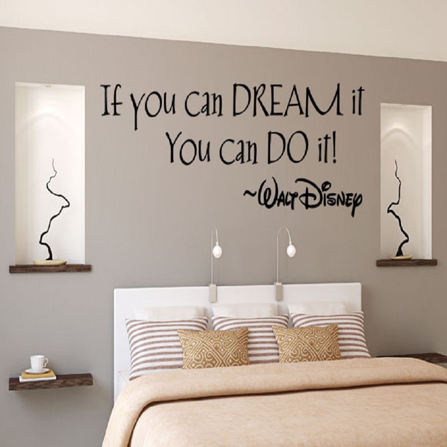 Decal dán tường chữ truyền động lực IF YOU CAN DREAMs IT YOU CAN DO IT