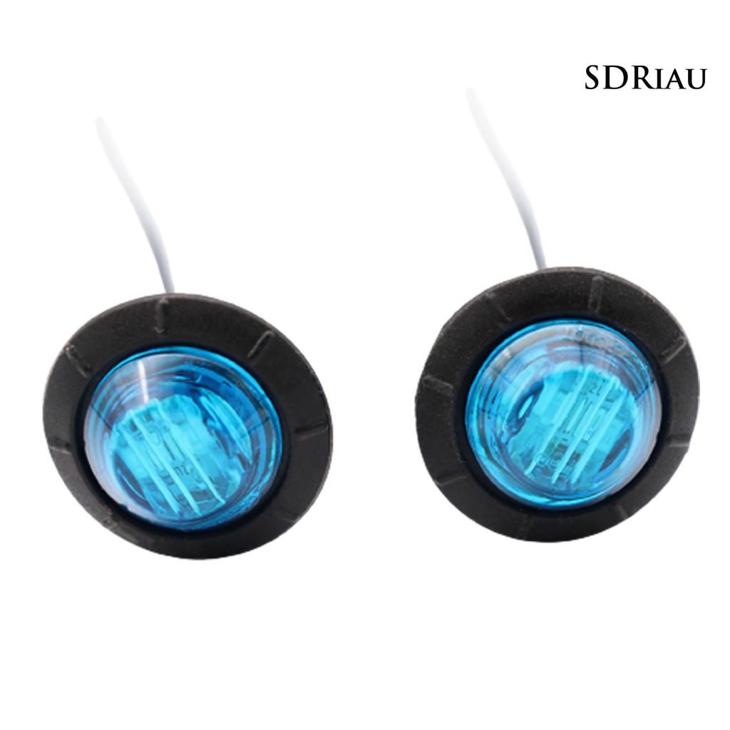 Bộ 10 Đèn Led 3 Bóng 12v 0.75 Inch Siêu Sáng Chống Thấm Nước Dành Cho Xe Tải