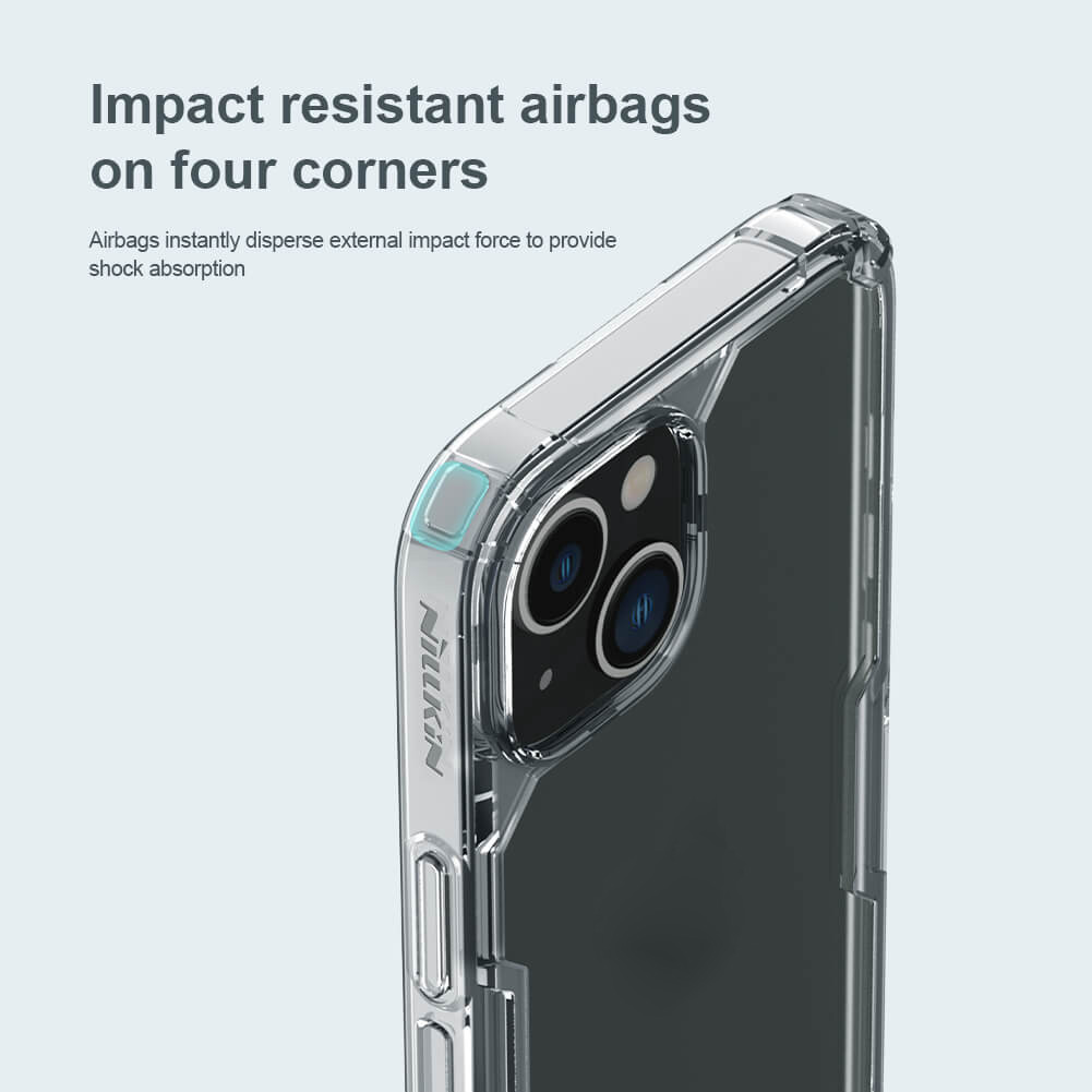 Ốp lưng dẻo TPU cho iPhone 14 Plus hiệu Nillkin Nature TPU Pro Case chống sốc, chống chịu mọi va đập - hàng nhập khẩu