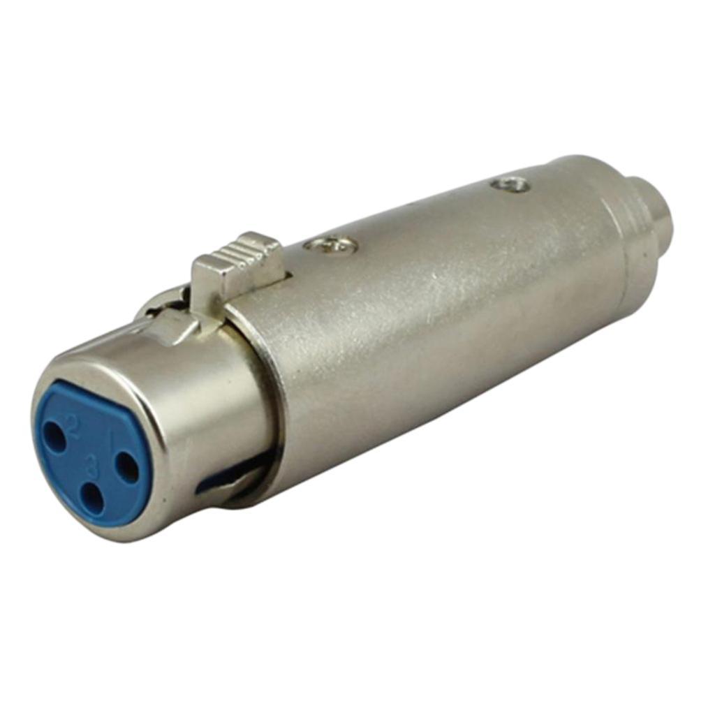 RCA Female To 3-Pin XLR Female Audio Cable Adapter Converter Mixer Connector