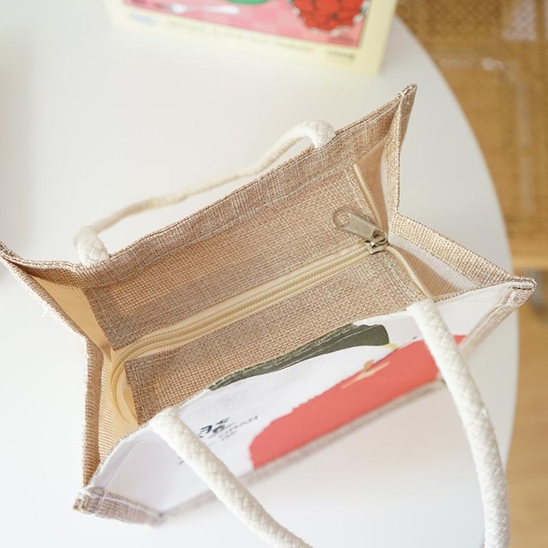 Túi xách canvas in hình dễ thương
