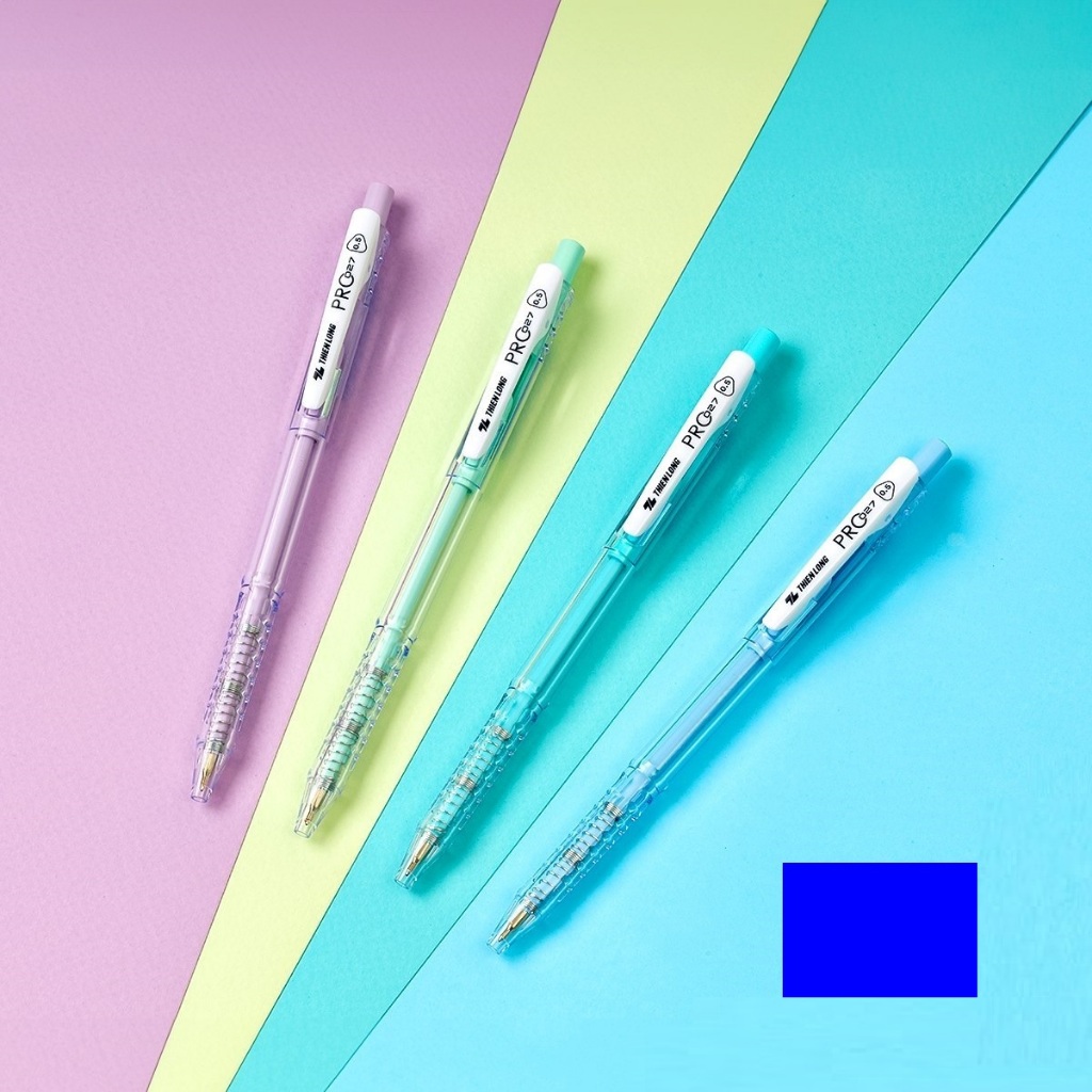 Set 4 bút bi màu pastel PRO 027 Thiên Long TL-105 / Bút TL105 ngòi 0.5mm