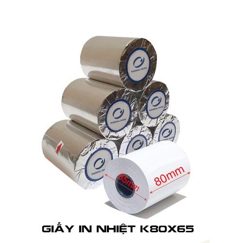 Giấy in hóa đơn K80x65mm, giấy in bill, giấy in nhiệt K80