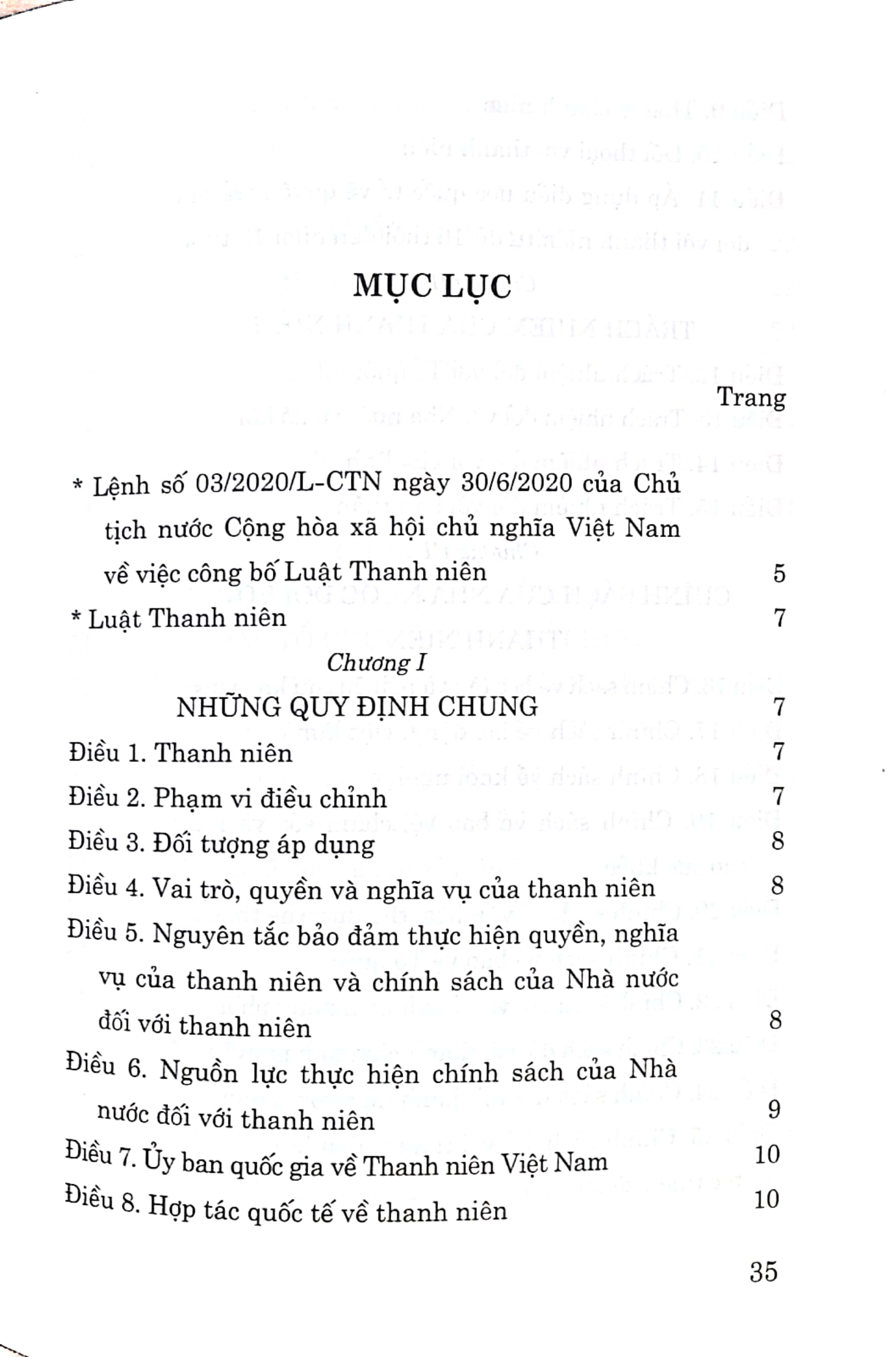 Luật Thanh niên