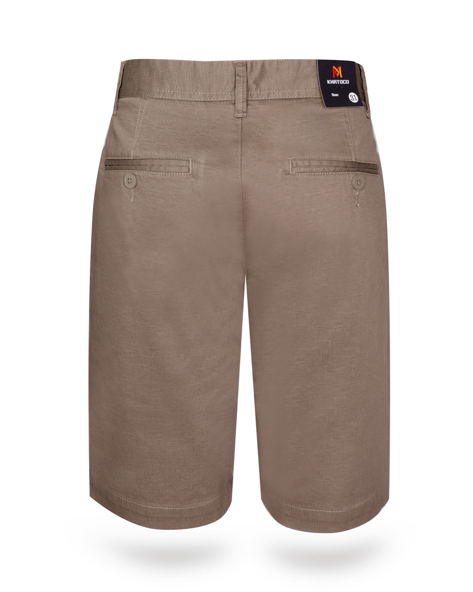 Quần short khaki nam Khatoco Q3M398R0-ININ429-2510-N