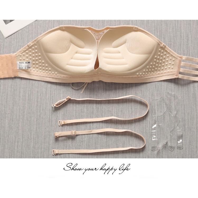 Áo lót nữ đẹp ️️ Áo lót nữ dây rút cup ren - Áo lót nữ đệm dày, chống tụt siêu nâng ngực quyến rũ