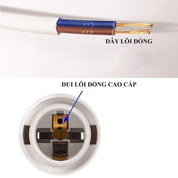 Dây Nối Dài Đui Đèn E27 Có Công Tắc