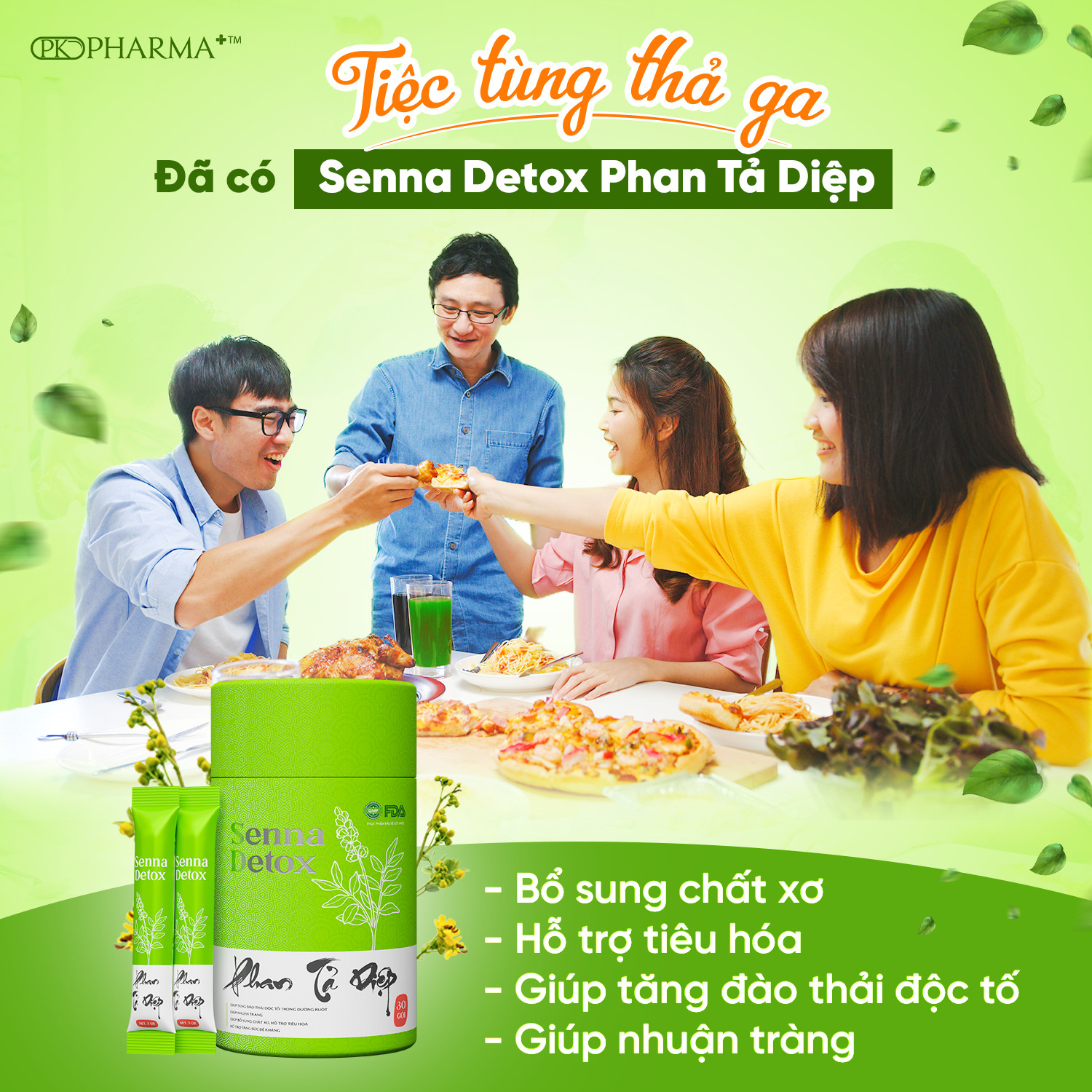 Phan Tả Diệp Senna Detox - Hỗ trợ kích thích thải độc tố đường ruột