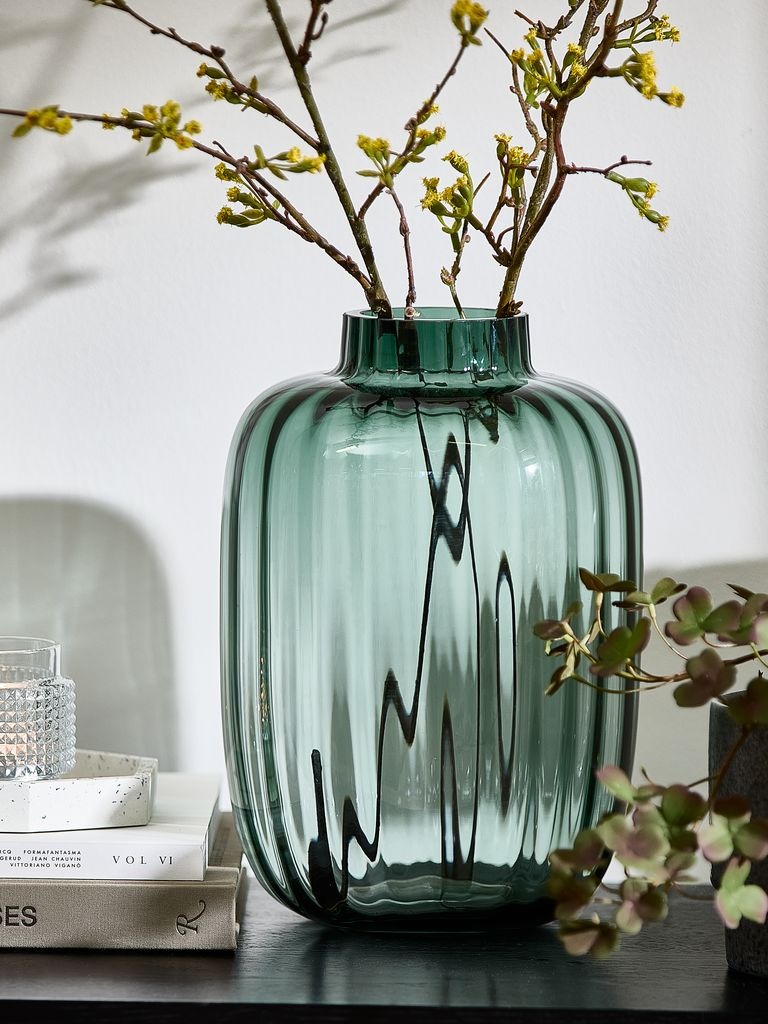 Lọ hoa | JYSK Knud | thủy tinh | xám | DK21xC29cm