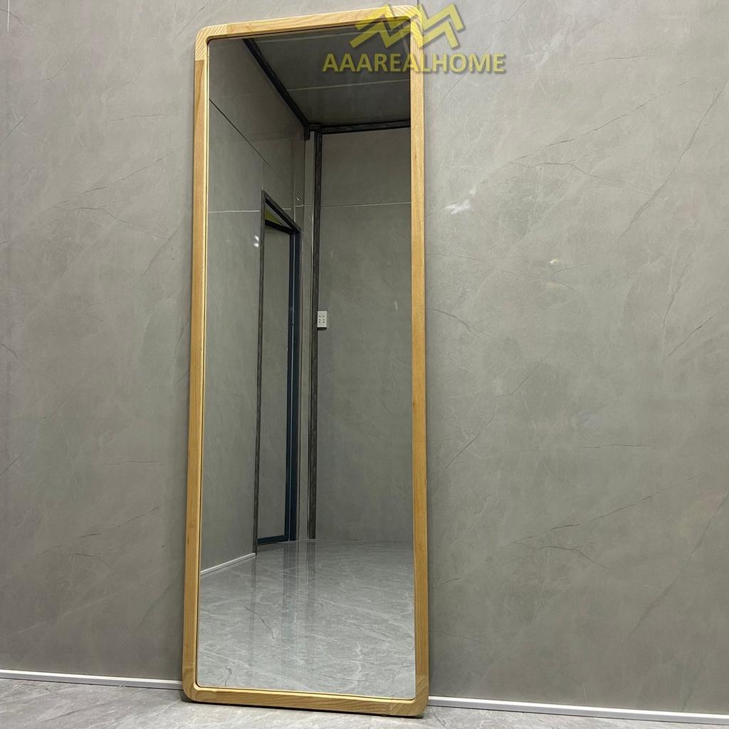 70x180cm Gương soi oval khung gỗ AAArealhome V2GT Gương soi toàn thân oval khung gỗ