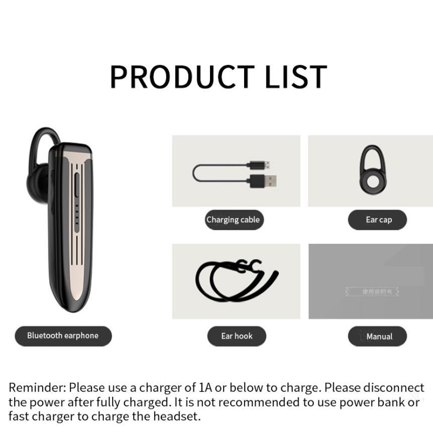 2021 K3 K2 Bluetooth 5.0 Tai Treo Tai Nghe Không Dây 300mA Chờ Dài 1 Tai-Móc Gọi Rảnh Tay chống Ồn Tai Nghe Chụp Tai
