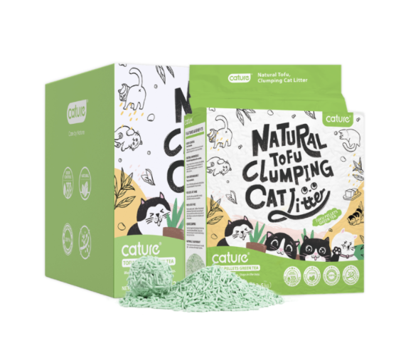 Cát đậu nành Cature Tofu Hương Sữa/Trà Xanh - Cat Litter Tofu Pellet 6L