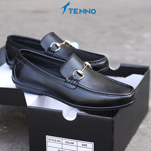 Giày lười nam, giày tây, giày da bò thật, giày da công sở - Tenno - TNT-002KV
