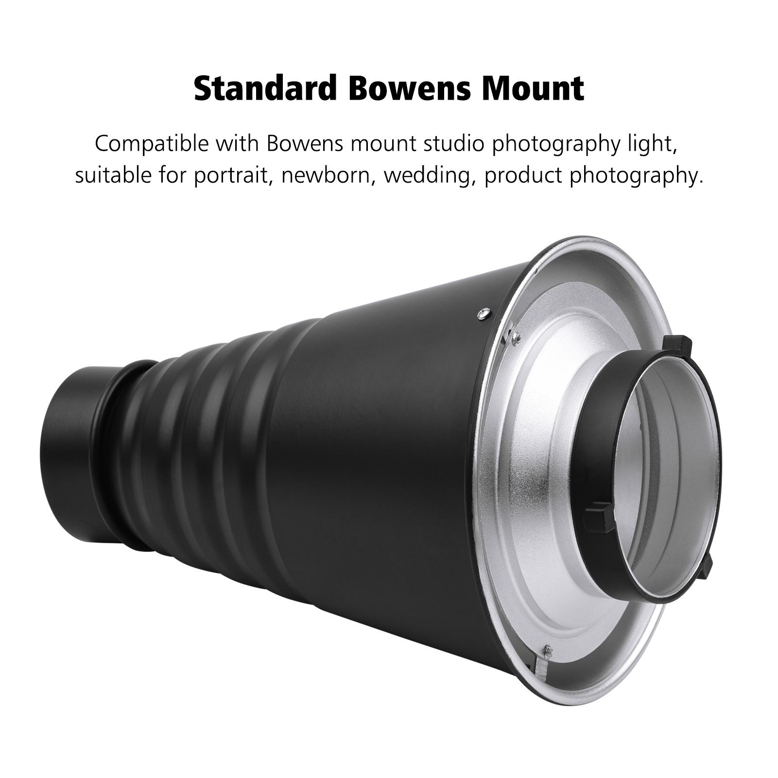 Bộ lọc màu Hợp kim nhôm cho Bowens Mount studio nhấp nháy Monolight hình nón với lưới tổ ong 5 cái