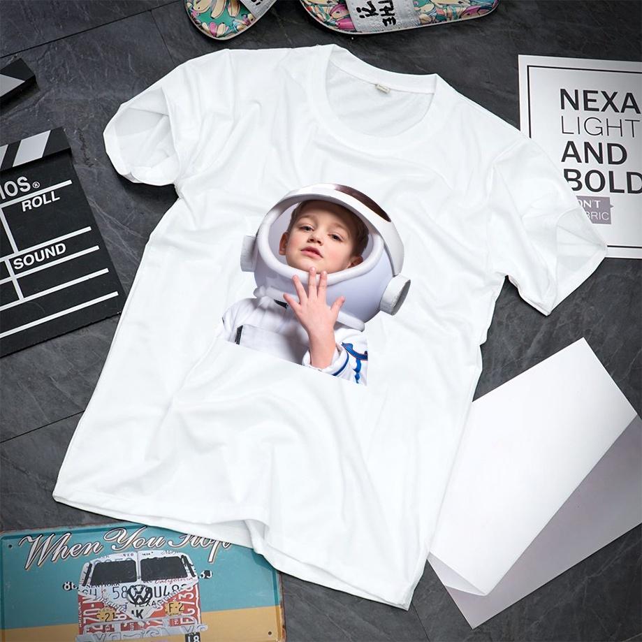 Áo Thun Nam Nữ ADLV BABY FACE SHORT SLEEVE T-SHIRT ASTRONAUT Vải Mát Hình In Đủ 2 Mặt Trước Và Sau Áo