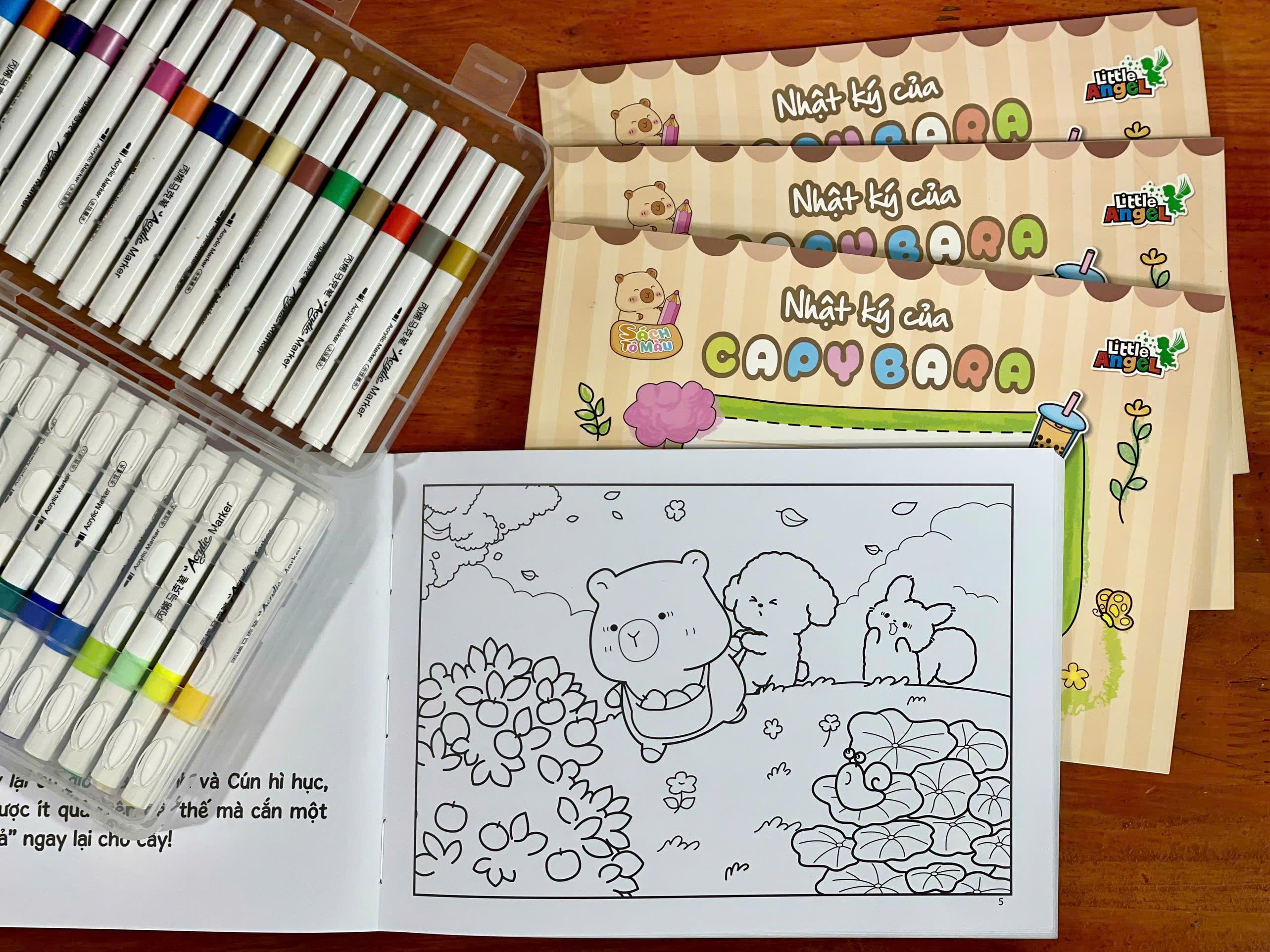 Sách - Sách Tô Màu - Nhật Ký Của Capybara