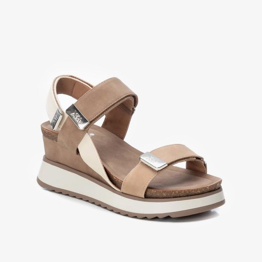 Hình ảnh Giày Đế Xuồng Nữ XTI Taupe Pu Ladies Sandals