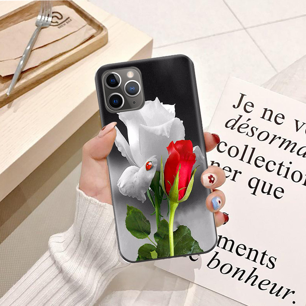 Ốp lưng điện thoại iPhone 11 Pro viền silicon dẻo TPU  hình Hoa Cảnh - Hàng chính hãng