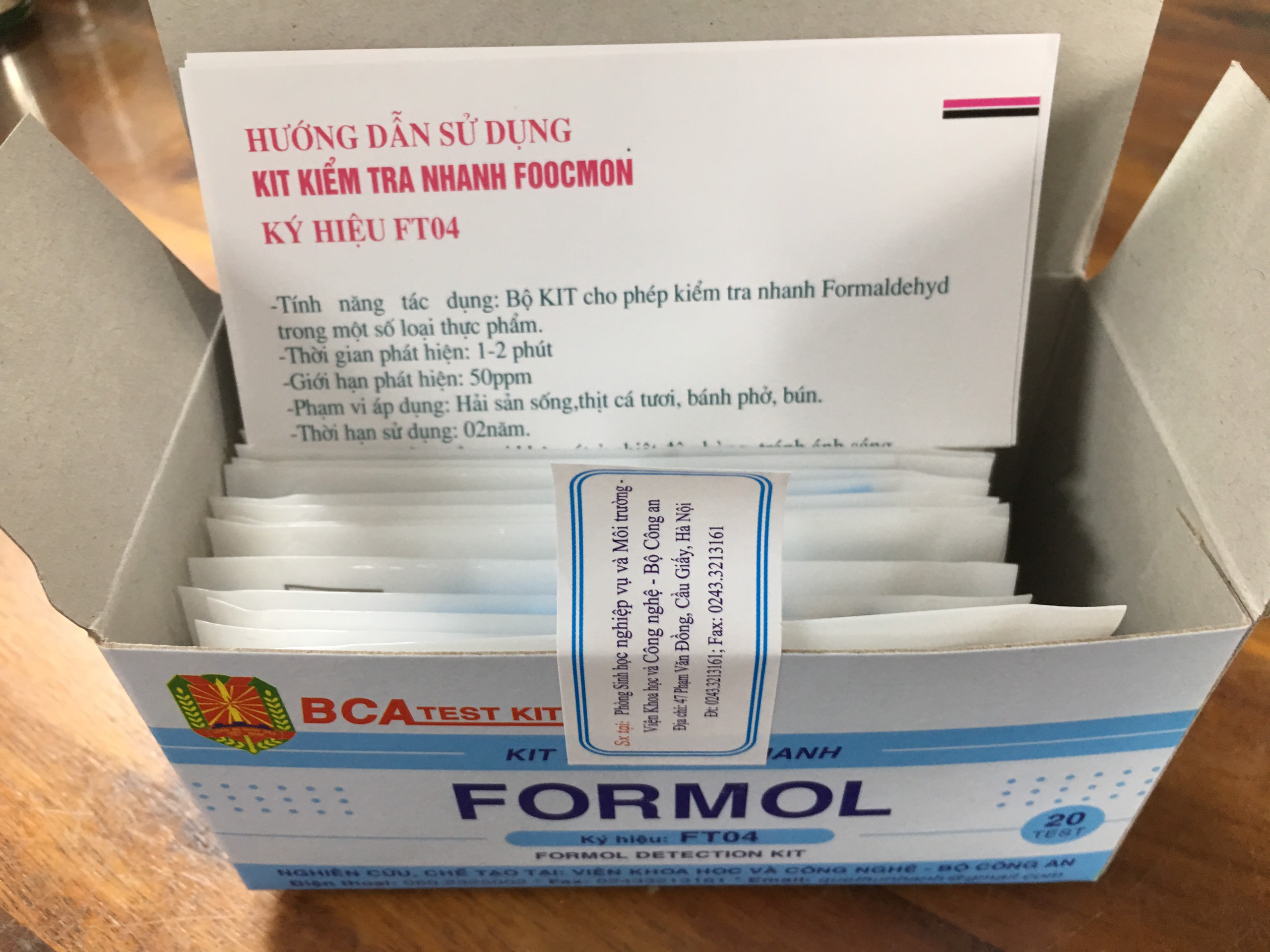 Kit kiểm tra nhanh focmon