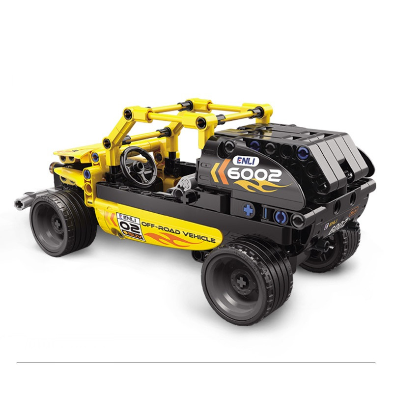 Đồ chơi xếp hình Qman 6002: Xe đua tốc độ