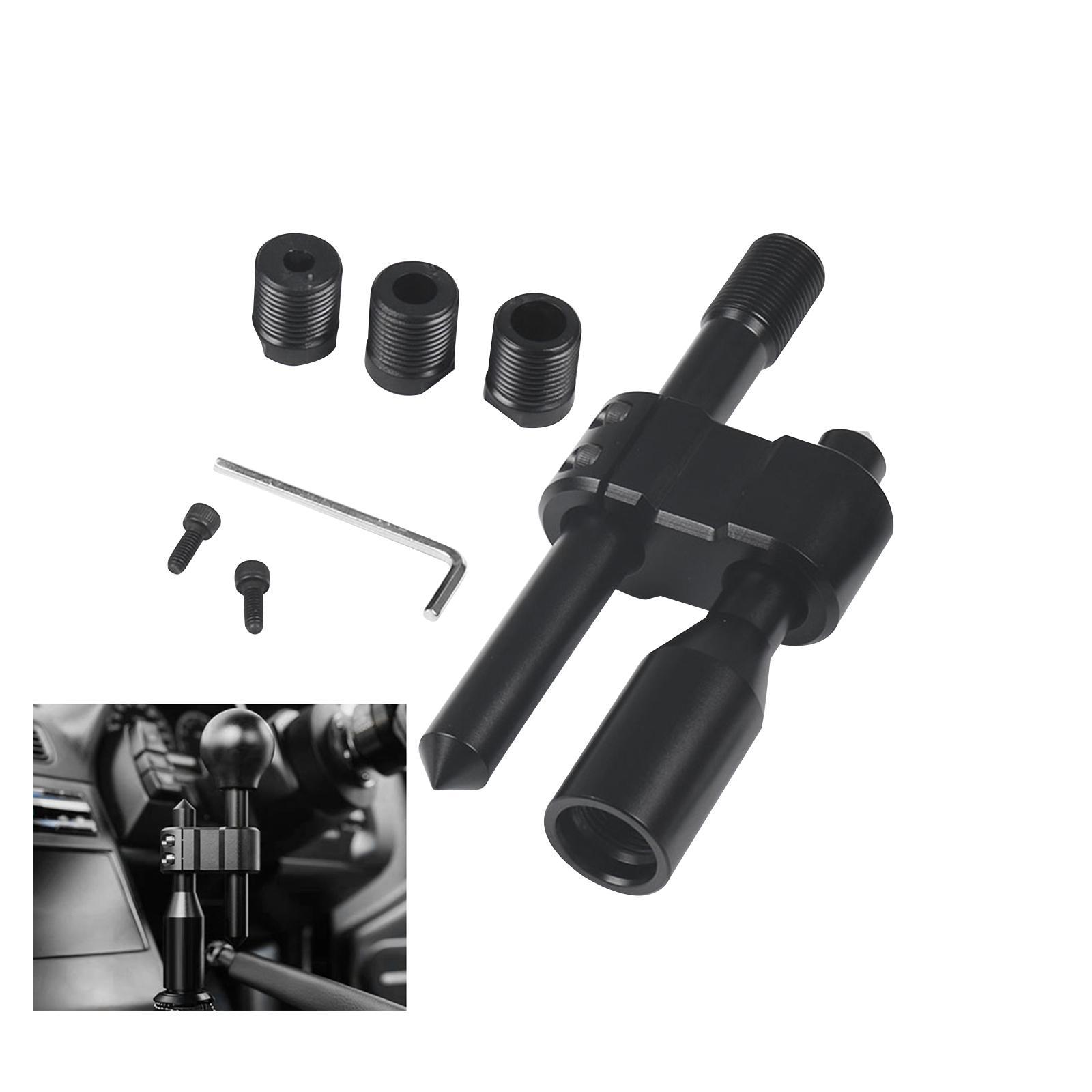 Aluminum Adjustable Shift Extender Universal Spare Part Gear Shifter Extender Kit for Most Manual Shift Knob Vehicle Cars