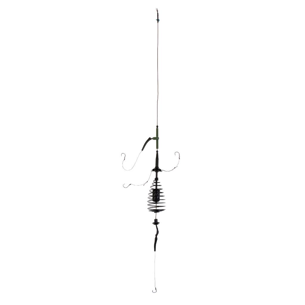 Carp Fishing Explosion Sting Hook with Sinker Lead Bait Feeder Holder