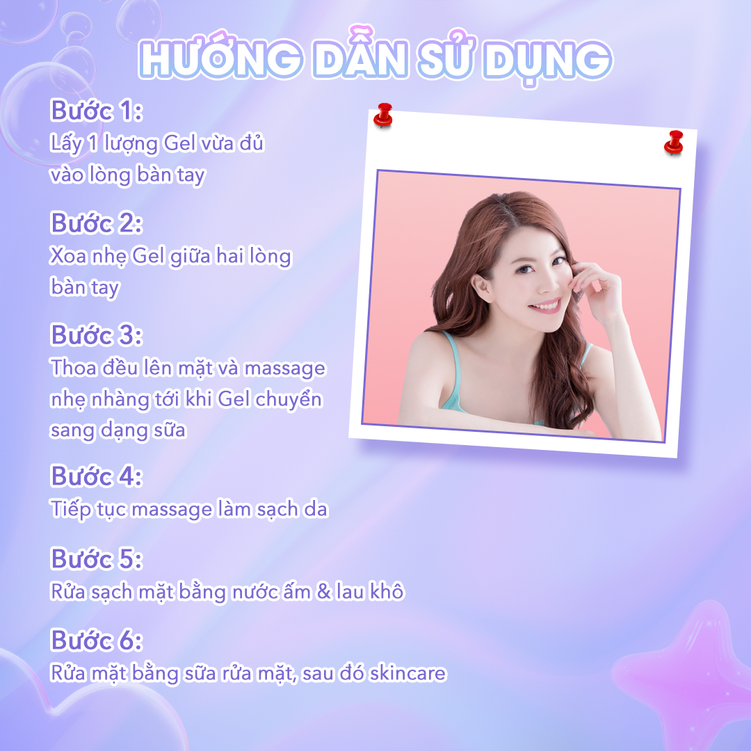 Gel Tẩy Trang myKella Làm Sạch Hoàn Hảo Lớp Trang Điểm, Dưỡng Da Khỏe Mạnh &amp; An Toàn Cho Mọi Loại Da