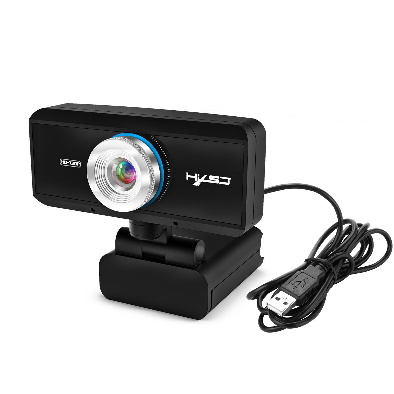 Webcam HXSJ S90 HD 720P  USB3.0 2.0 Có Thể Điều Chỉnh 360° Kèm Mic Cho Cuộc Gọi Video - Hàng Chính Hãng